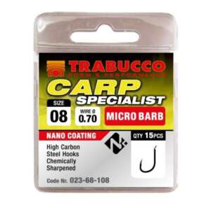 Trabucco Carp Specialist mikro szakállas horog 18 15 db 80249969 