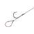 Delphin Proxi 8 Loop 6db, 8cm #8 SM feeder kötött horog, a horog közeli képe