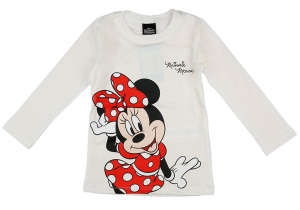 Disney Minnie hosszú ujjú lányka póló - 122-es méret 31194203 Gyerek hosszú ujjú pólók - Lány - Fehér