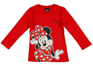 Disney Minnie hosszú ujjú lányka póló - 122-es méret 31194243 Gyerek hosszú ujjú pólók - Piros