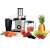 Bosch MES4010 juicer with a variety of fruits and vegetables, showing the versatility of this appliance