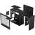 Fractal Design Focus 2 Black Window computer case, exploded view, showing components