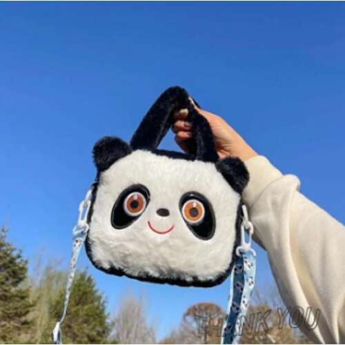 Panda plüss táska - Pandás gyerektáska