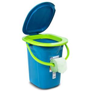 GreenBlue GB320BL Tragbares WC, 19 Liter, Meeres-Lime-Grün - Tragbare Toiletten