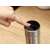 Smart Cup LED thermos with temperature display, finger touching the lid