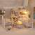 Retro style wooden dollhouse DIY kit, 3013 model, fully furnished with lights, assembled and decorated