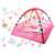 Ikonka Pink Baby Activity Gym and Play Mat with Accessories and Balls
