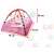 Ikonka Pink Baby Activity Gym and Play Mat with Balls, dimensions
