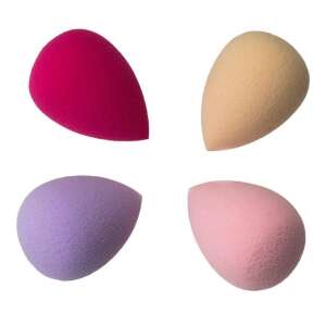 Sada 4 make-up špongií, ružová, fialová, béžová a svetloružová - Hubky na make-up