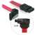 Delock SATA cable 50cm red right angle connector left side