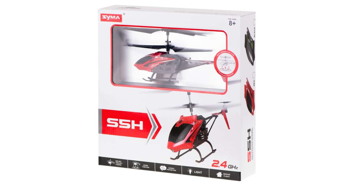 SYMA S5H 2.4GHz RTF RC helikopter piros Pepita.hu