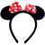 Ikonka Mini Egér Fejpánt piros pöttyös masnival