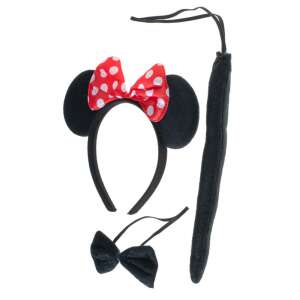 Mouse costume set for kids, includes headband with ears, bow tie, and tail - Costume for Kid