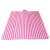 Pink striped beach blanket, 200x200cm