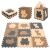 Foam Sponge puzzle 85x85x1cm #brown-black 55980568
