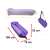Lazy Bag Sofa inflatable air bed in purple and black, 185x70cm, dimensions