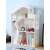 LULILO White Dollhouse Bookshelf with Toys and Decorations