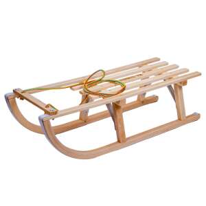 Wooden sled, 75 cm, for kids, winter fun, snow sledding - Sport & Leisure