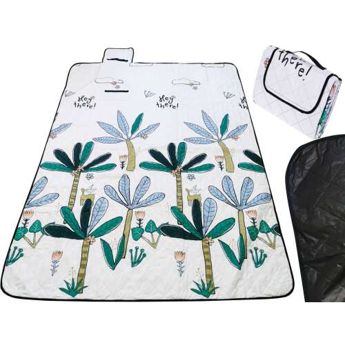 Palm tree picnic blanket, waterproof, foldable, 150x200cm