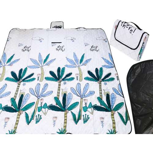 Palm tree picnic blanket, waterproof, foldable, 200x200cm