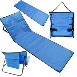 Beach mat with backrest foldable 150x47x48cm 55827890
