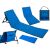 Foldable Beach Lounger with Backrest 150x47x48cm 117710950
