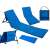Foldable Beach Lounger with Backrest 150x47x48cm 117710950