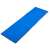 Blue foldable beach lounger with backrest, 150x47x48cm, flat view