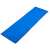 Blue foldable beach lounger with backrest, 150x47x48cm, flat view