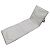 Beach mat with folding backrest 150x47x48cm grey 66839279