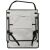 Beach mat with folding backrest 150x47x48cm grey 66839279