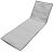 Beach mat with folding backrest 150x47x48cm grey 66839279