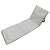 Beach mat with folding backrest 150x47x48cm grey 66839279