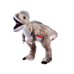 Tyrannosaurus Rex plüss játék, 50 cm, szürke és barna, puha, ölelhető, gyerekeknek - Ramiz