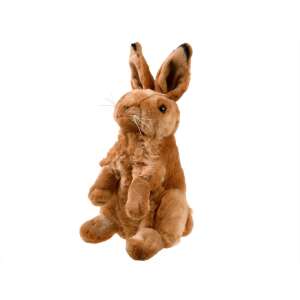 Pluszowy królik brązowy, 25 cm, Barna nyuzsi plüss 25 cm-es - Nonbrand Plusz