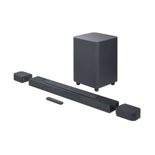 JBL Bar 800 Pro soundbar system with wireless subwoofer and rear speakers