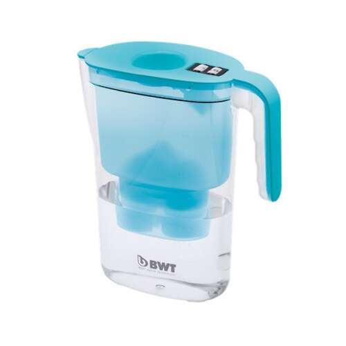 BWT Vida Manual water filter pitcher, 2.6 liter capacity, blue