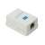 Fehér CAT5e fali aljzat, 8P8C UTP csatlakozó, RJ45 jack, hálózati aljzat