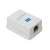 Priză de perete albă CAT5e, conector UTP 8P8C, mufă RJ45, priză de rețea