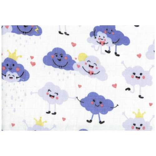 Scutece de calitate LittleONE by Pepita Scutece textil 55 x 80 cm - Cloud #white-blue 31813774