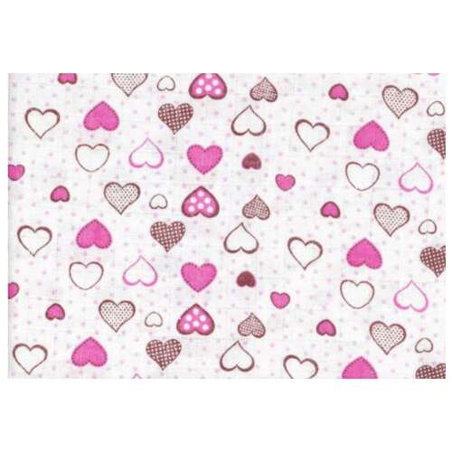 Scutece de calitate LittleONE by Pepita Scutece textil 55 x 80 cm - Heart #pink 31813779
