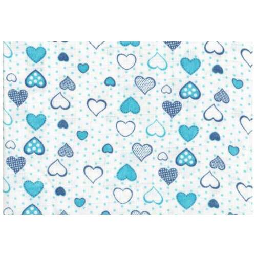 Scutece de calitate LittleONE by Pepita Scutece textil 55 x 80 cm - Heart #blue 31813780