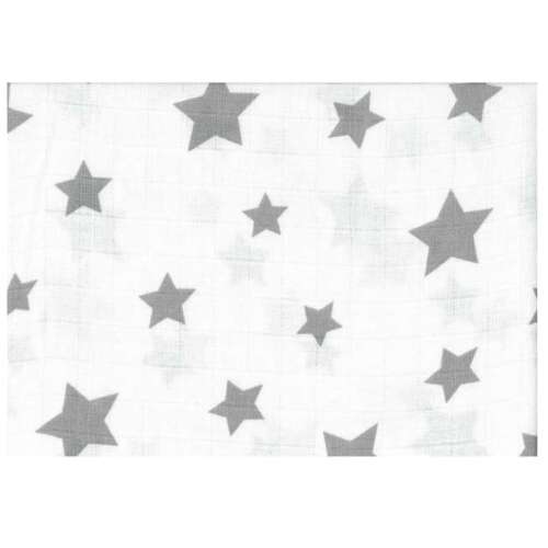 LittleONE by Pepita minőségi Textil pelenka 55 x 80 cm - Csillag #fehér-szürke 31813768