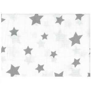 Scutece de calitate LittleONE by Pepita Scutece textil 55 x 80 cm - Star #white-grey