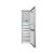 Vedere frigider deschis Indesit INFC9 TT33X