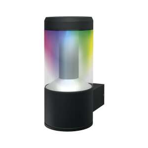LEDVANCE SMART+ Bluetooth lampă de perete exterioară, neagră, design modern de lanternă, multicolor - Lămpi de perete pentru exterior