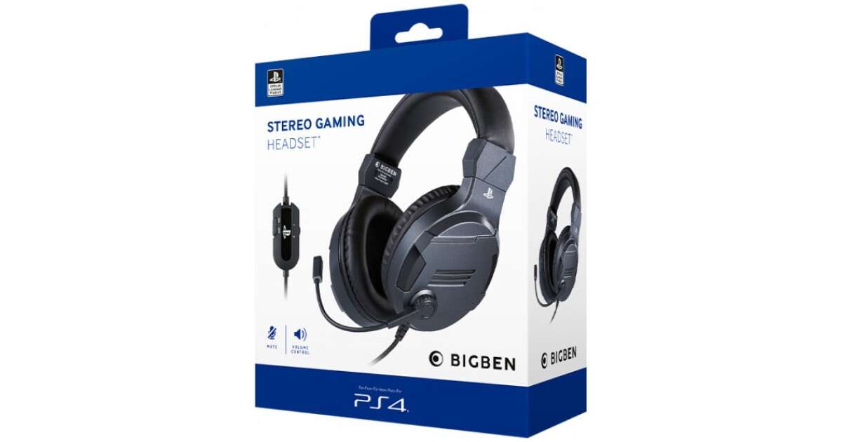 Stereo Gaming Headset V3 Titanium Grey PS4 Pepita