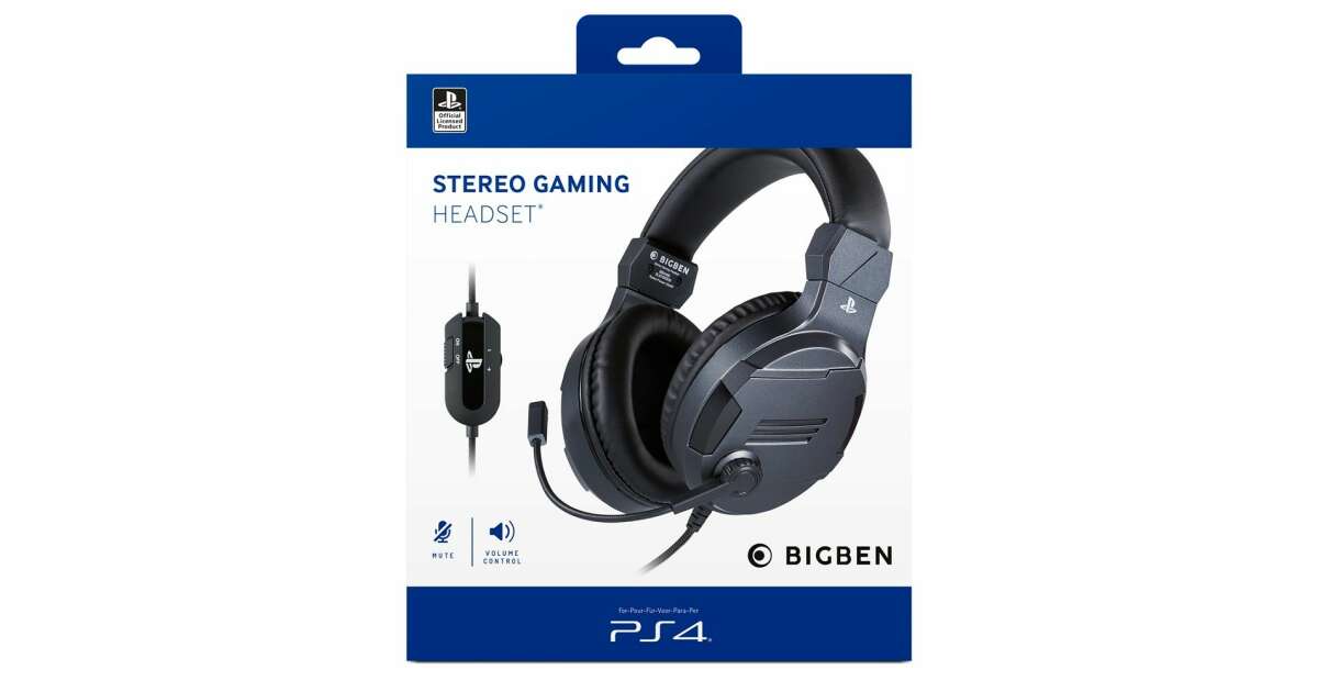 Stereo Gaming Headset V3 Titanium Grey PS4 Pepita