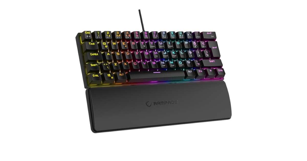 Rampage PLOWER K60 US Gaming Keyboard with Blue Switch (37257