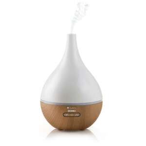 Domo DO9213AV illóolaj diffúzor színes LED-del, fehér és fa dizájn - Domo